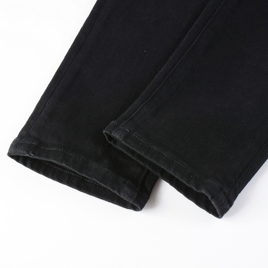 Black Patch Ripped Jeans