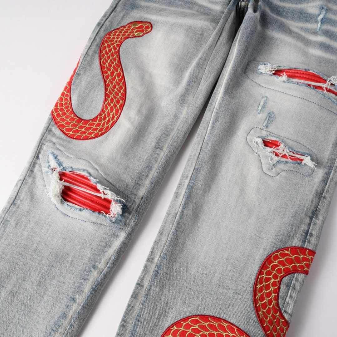 Red Snake Jeans
