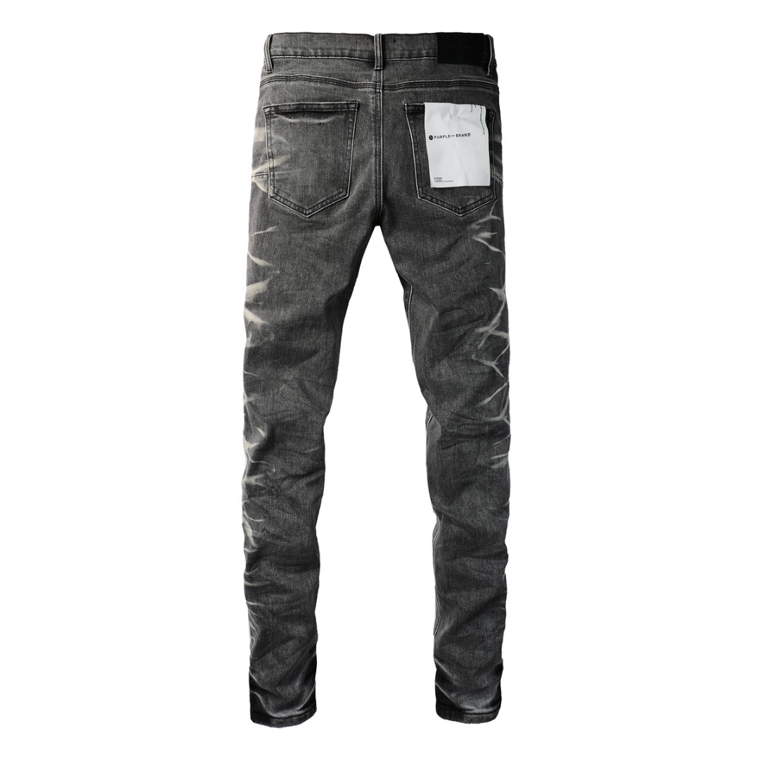 Gradient Grey Ripped Jeans