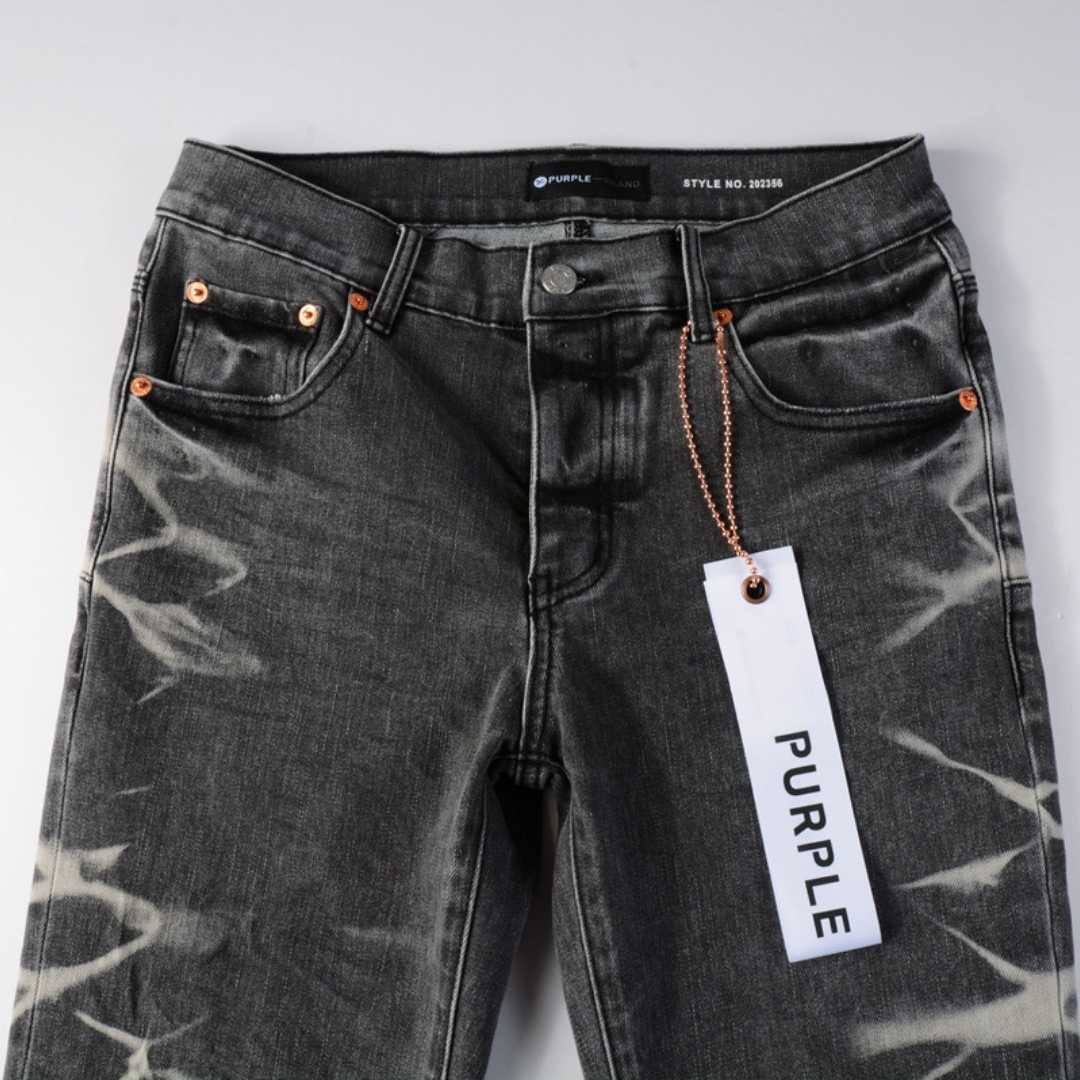Gradient Grey Ripped Jeans