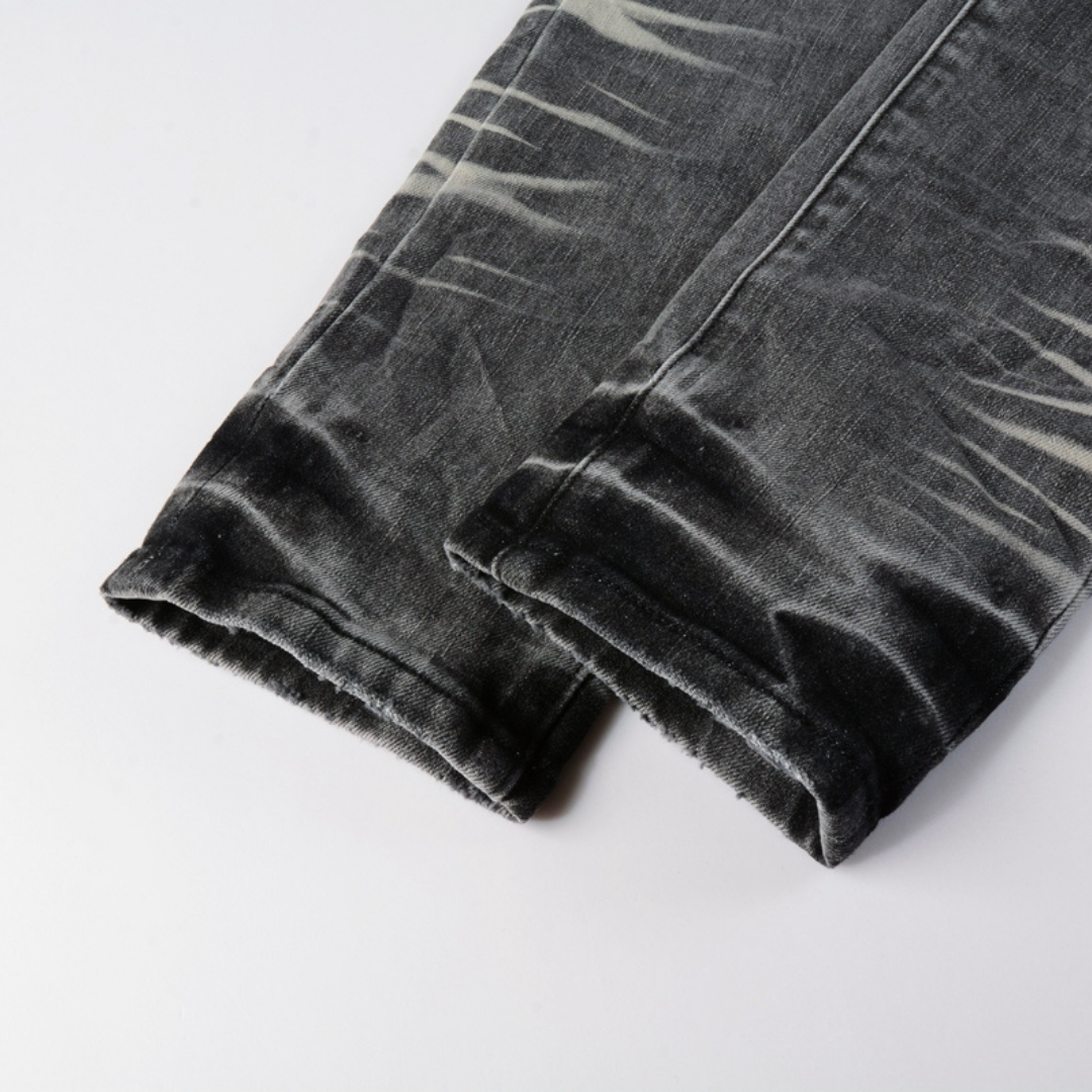 Gradient Grey Ripped Jeans