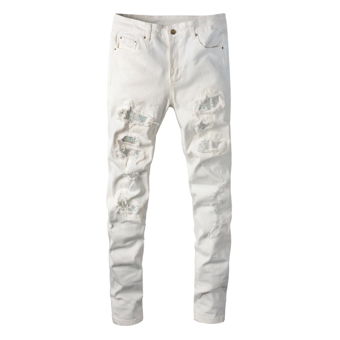 White Ripped Jeans
