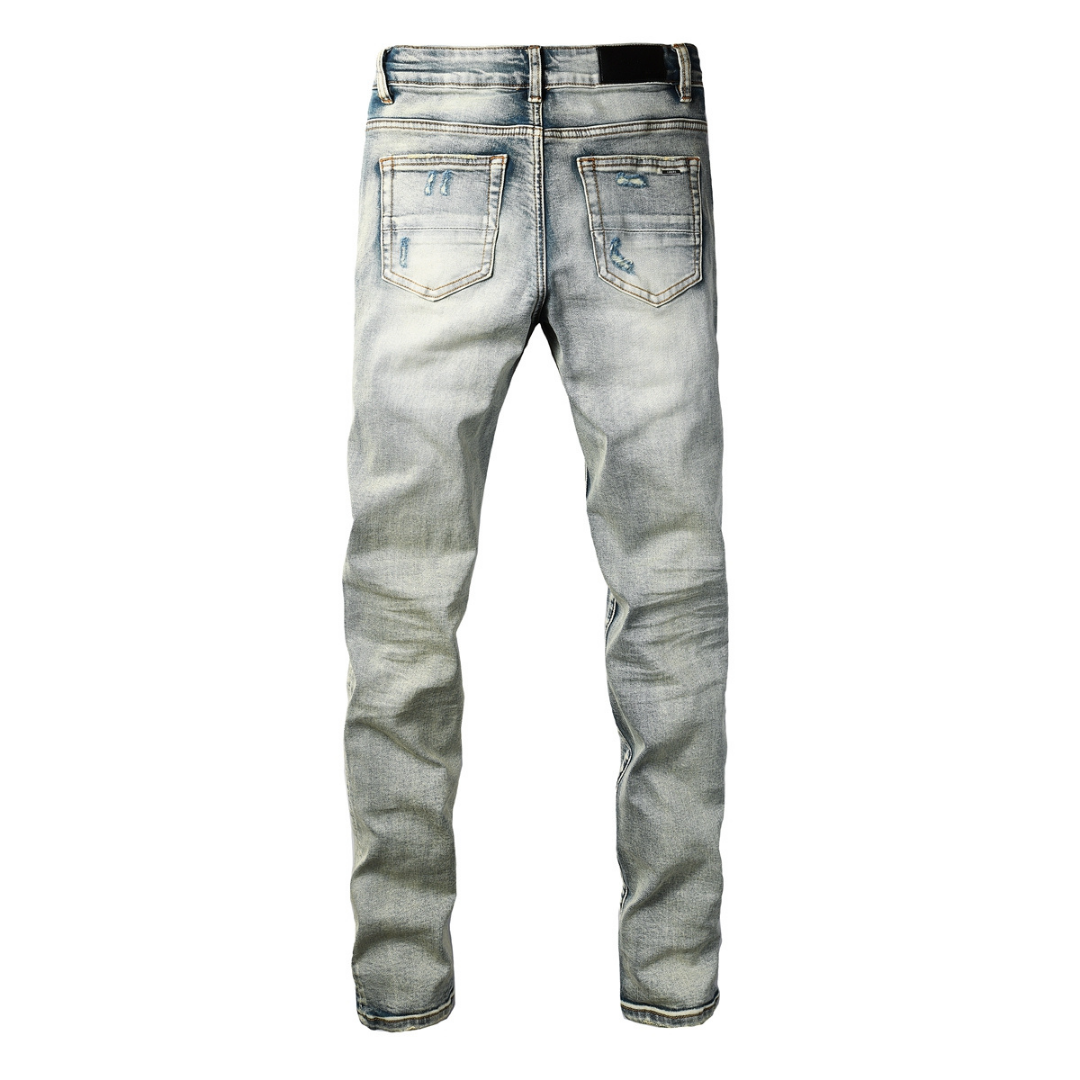 Grey Distressed Jeans