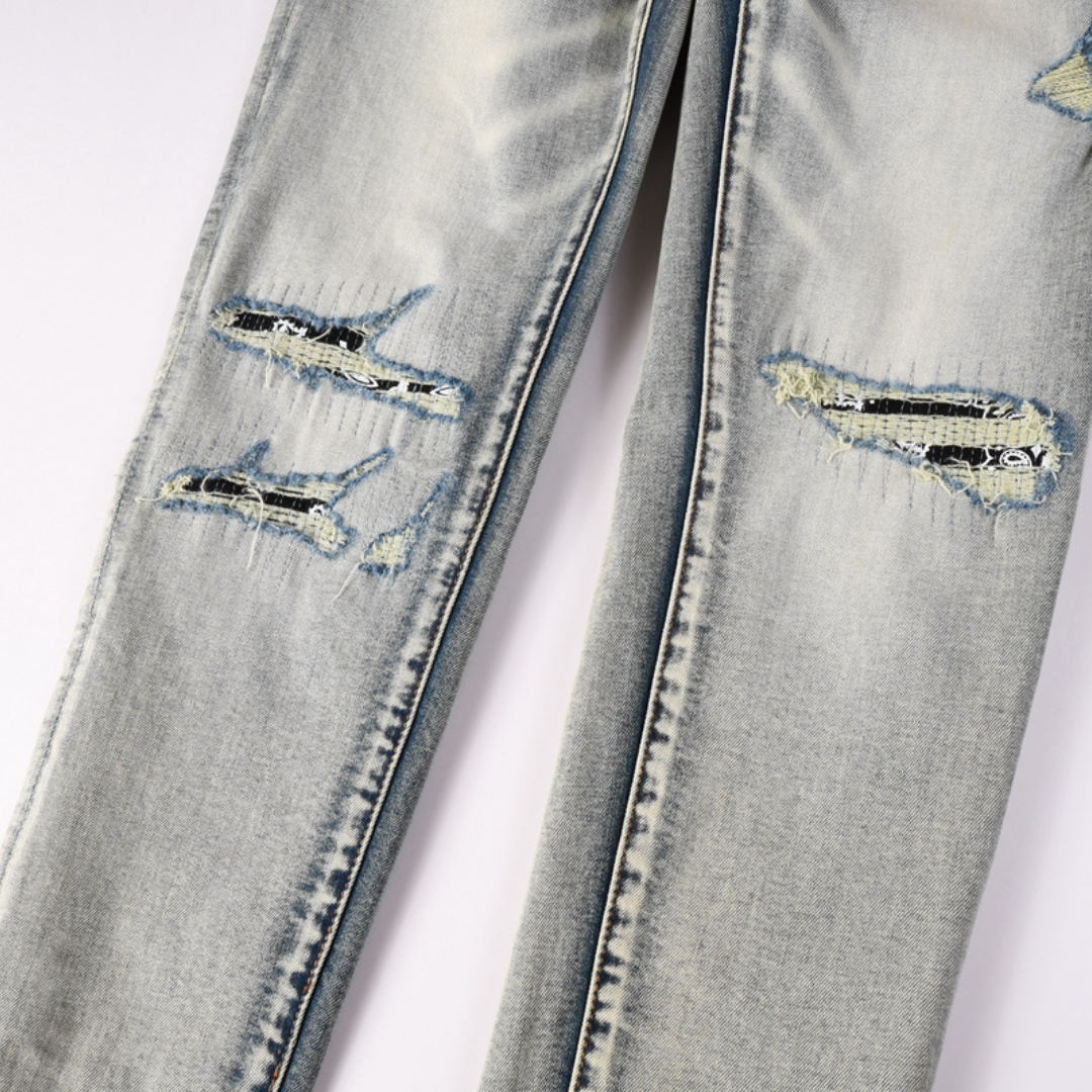 Grey Distressed Jeans
