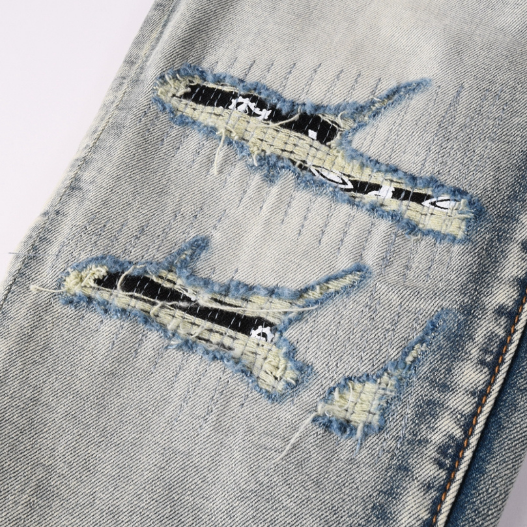 Grey Distressed Jeans