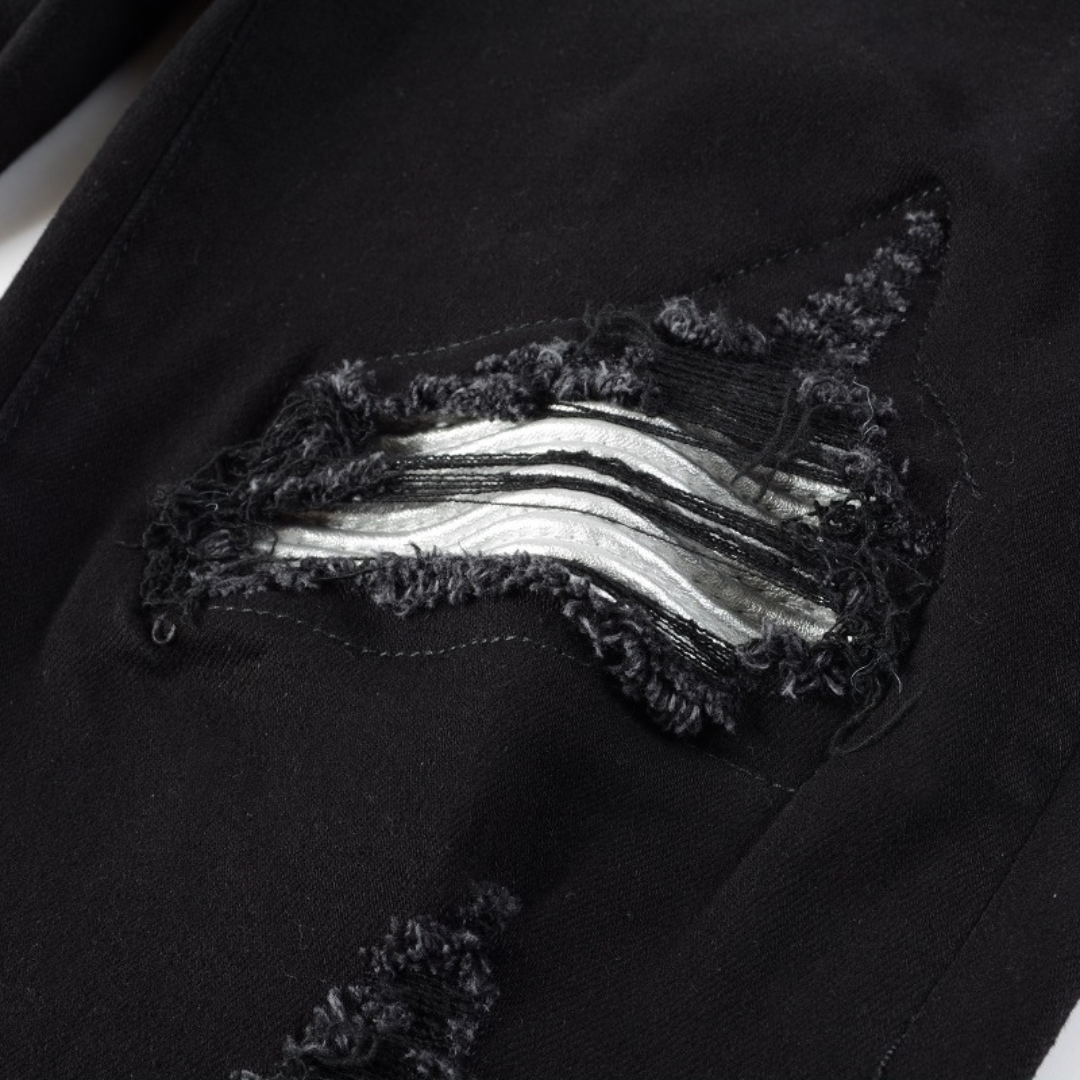 Black Patch Jeans