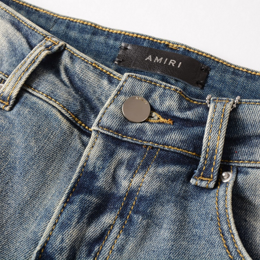 Black Ghost Ripped Blue Jeans