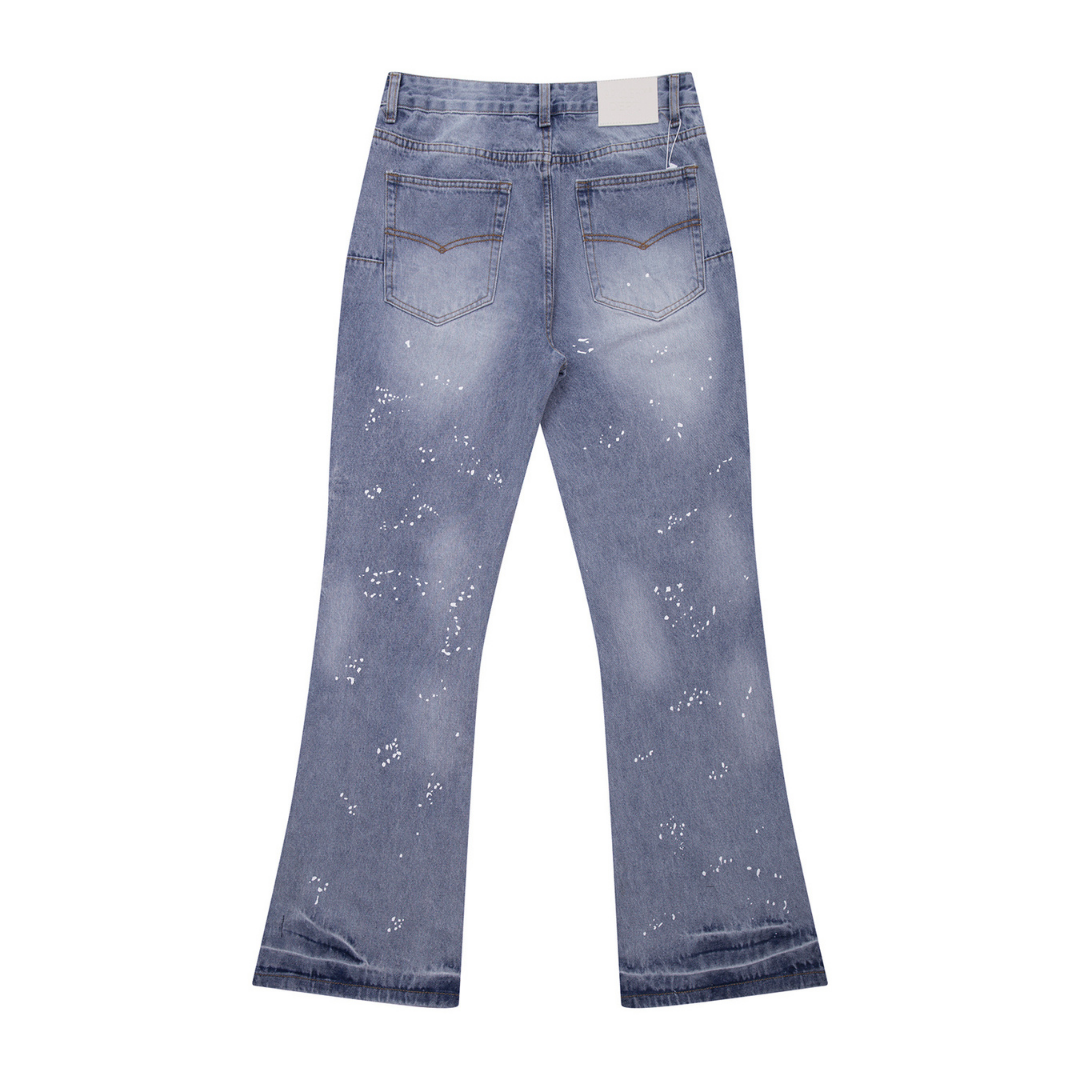 Flare Paint Gradient Jeans