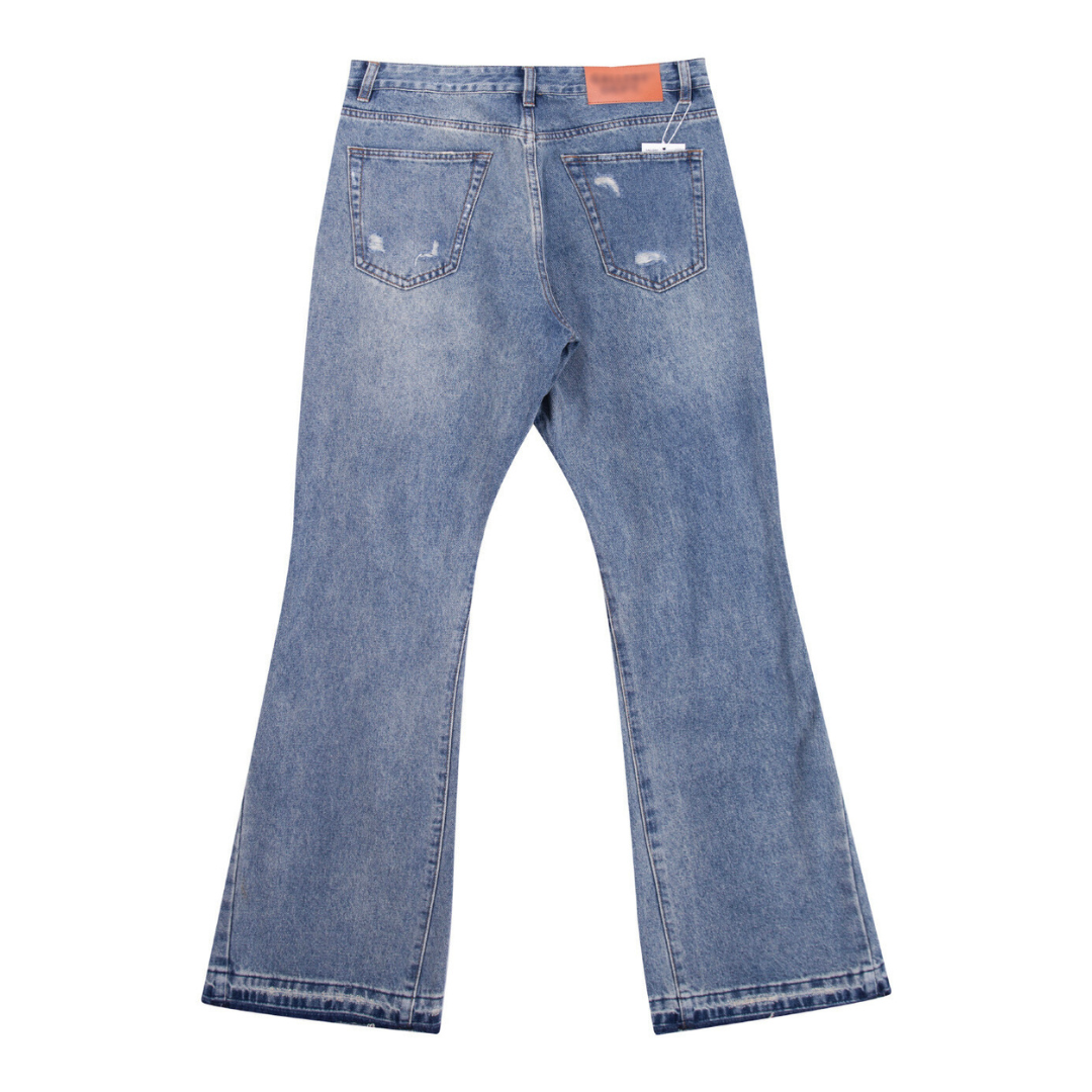 Flared Ripped Jeans