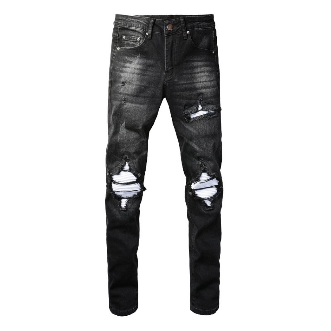 White Patch Jeans