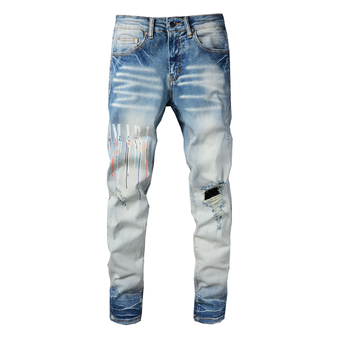 Light Blue Patch Jeans