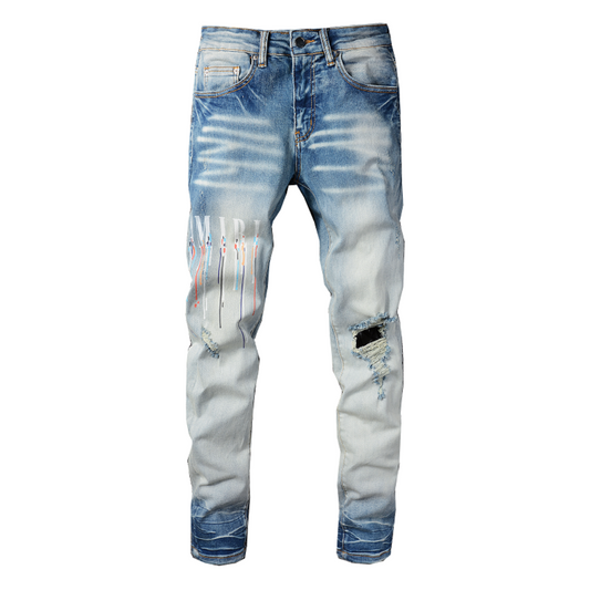 Light Blue M.A Paint Jeans