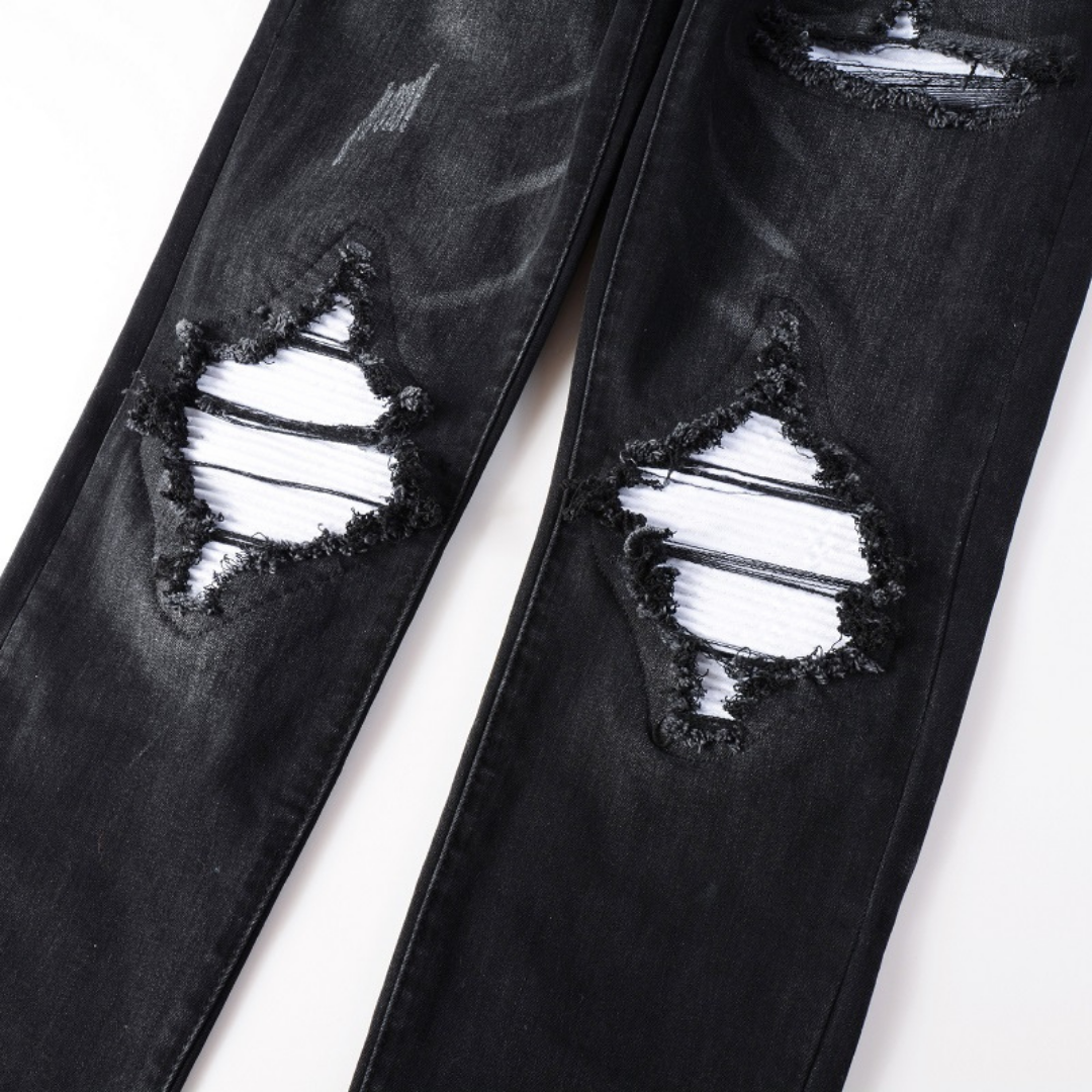 White Patch Jeans