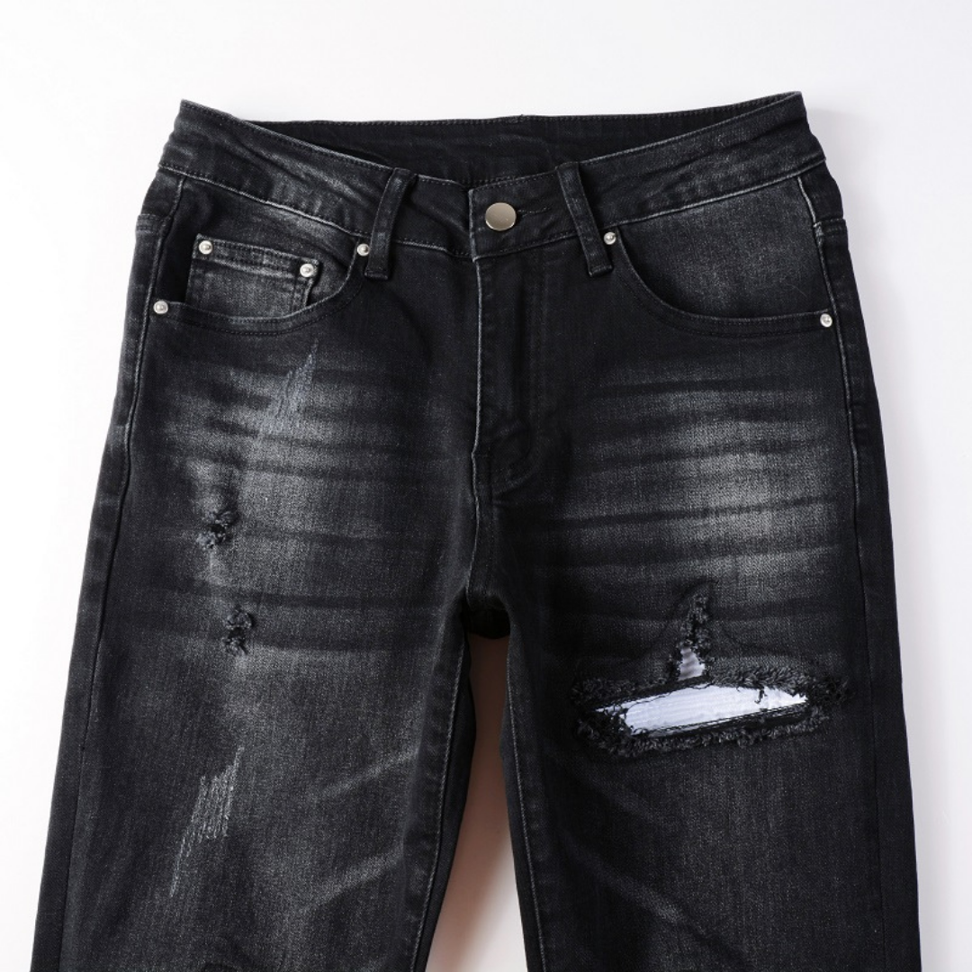 White Patch Jeans