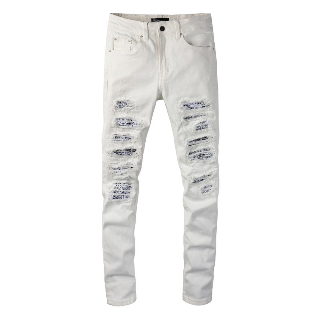 White Ripped Jeans