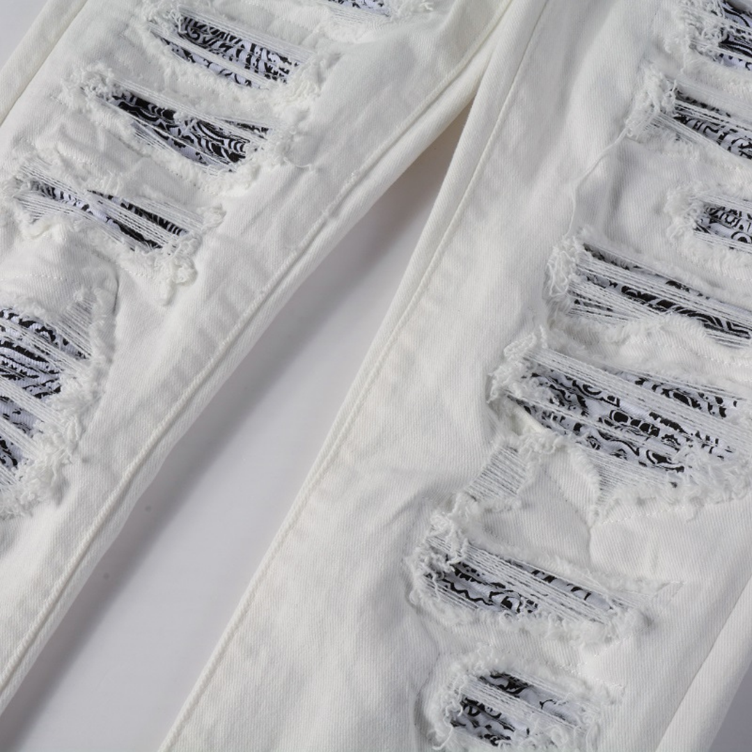 White Ripped Jeans