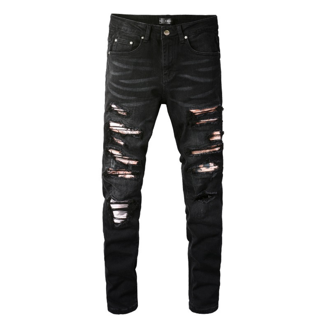 Black Patch Jeans