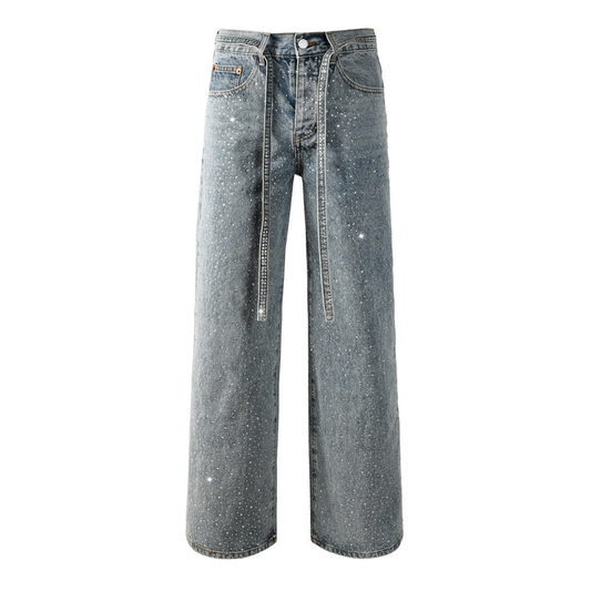 Diamonds Blue Baggy Jeans
