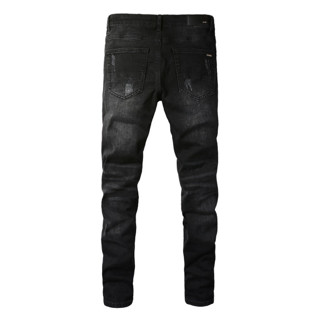Black Patch Jeans