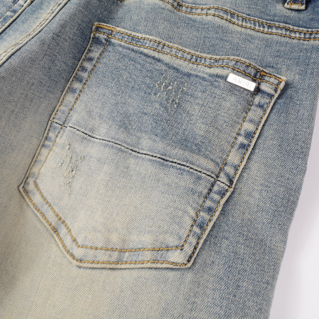 Camo Ripped Light Jeans