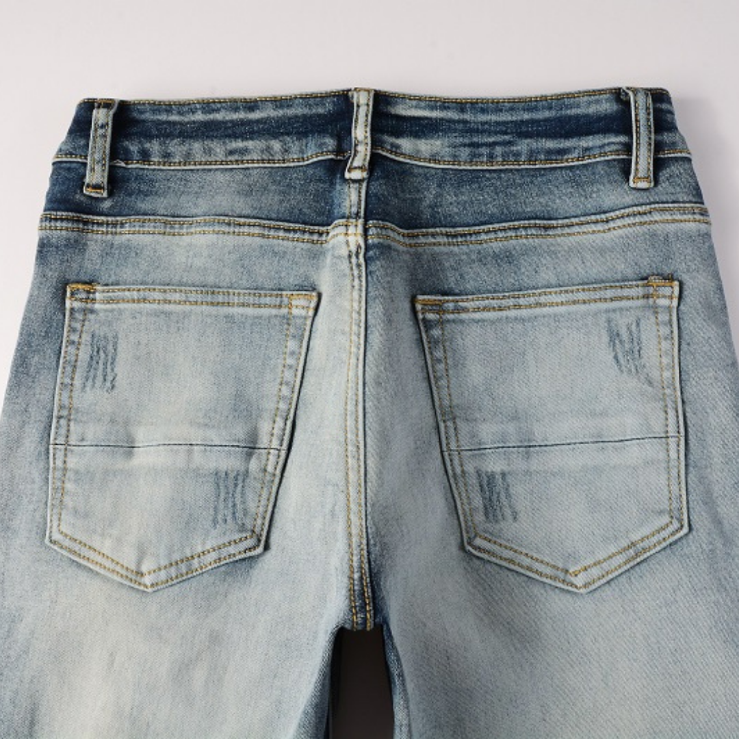 Blue Patch Jeans