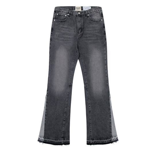 Flare Grey Paint Jeans
