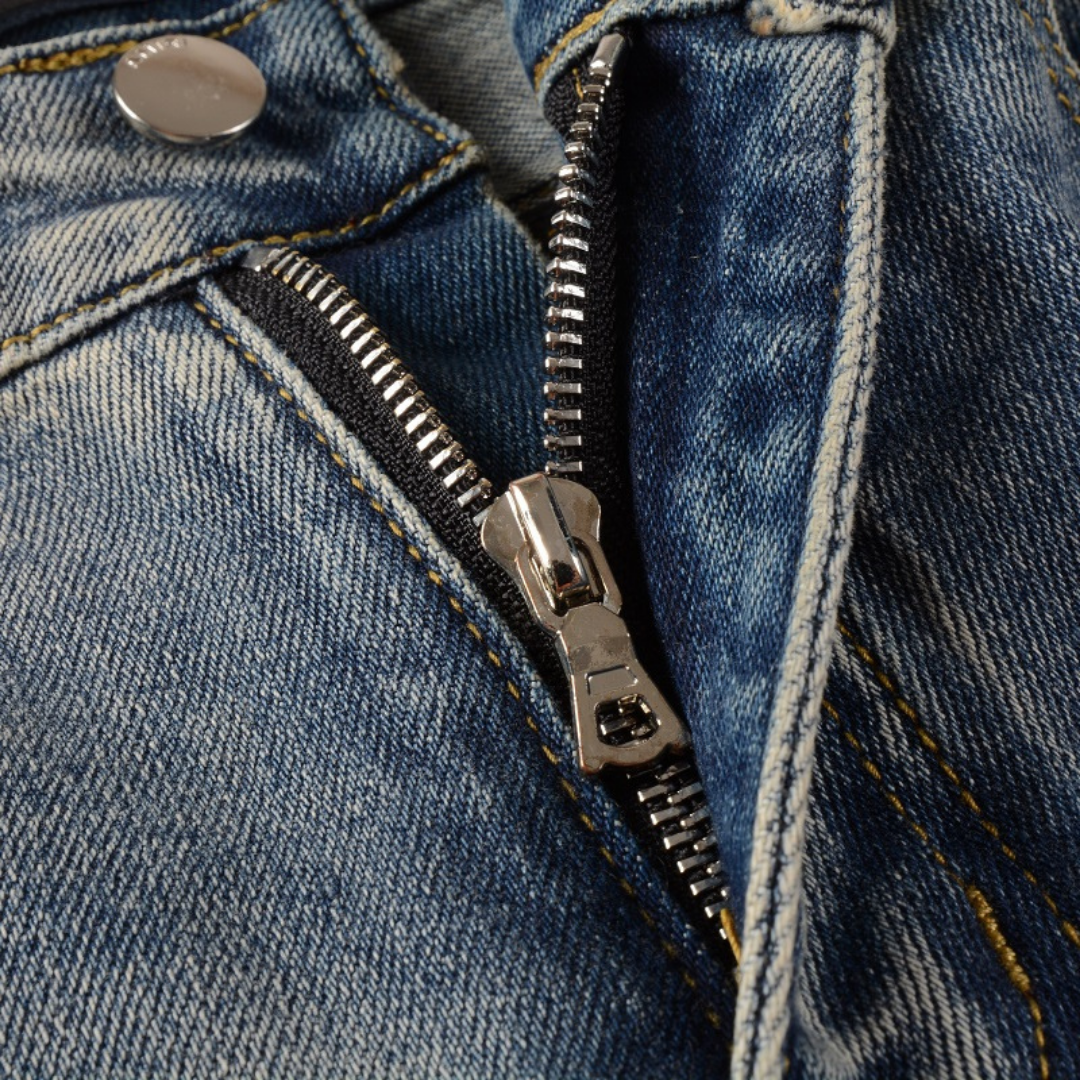 Blue Gradient Patch Jeans