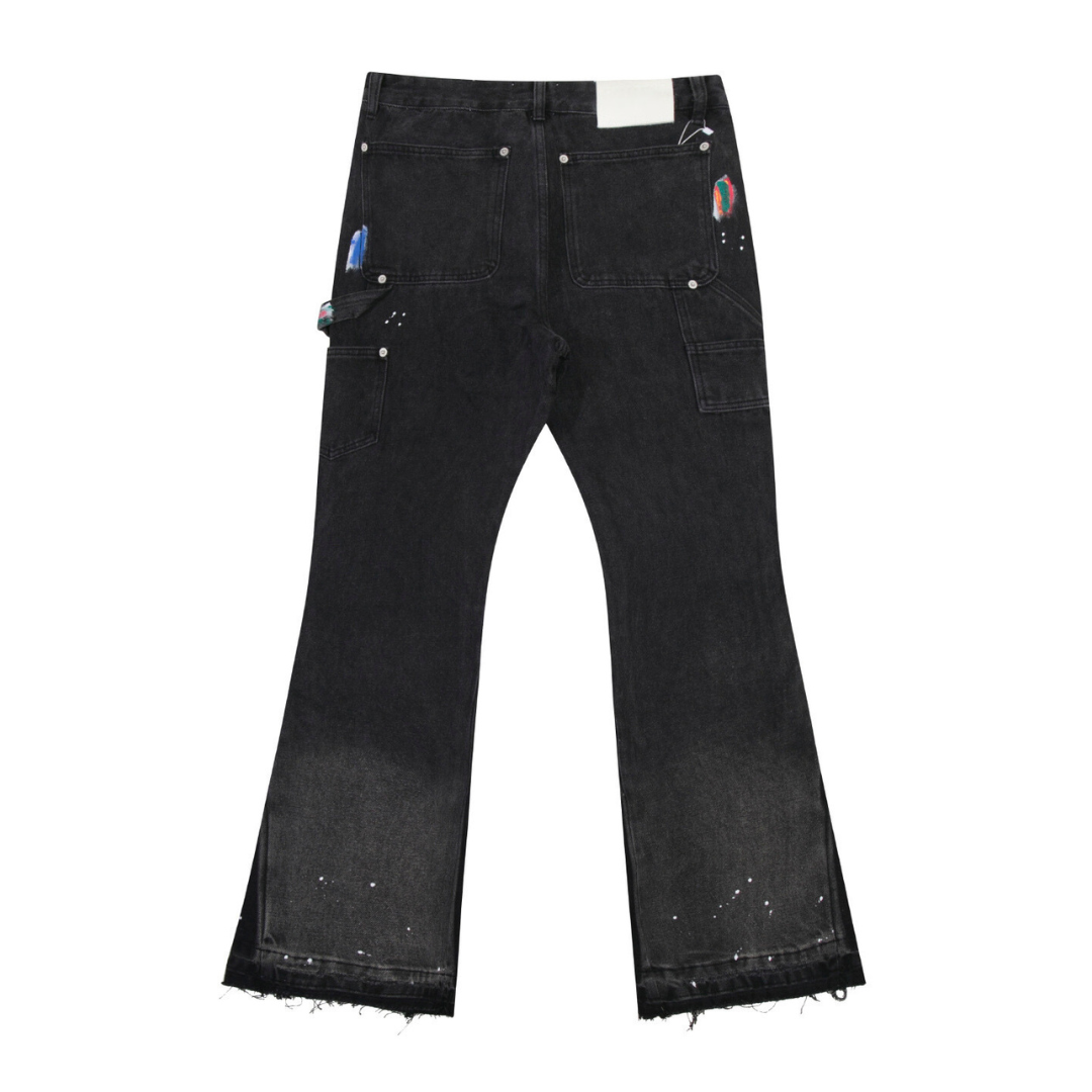 Flared Ripped Jeans