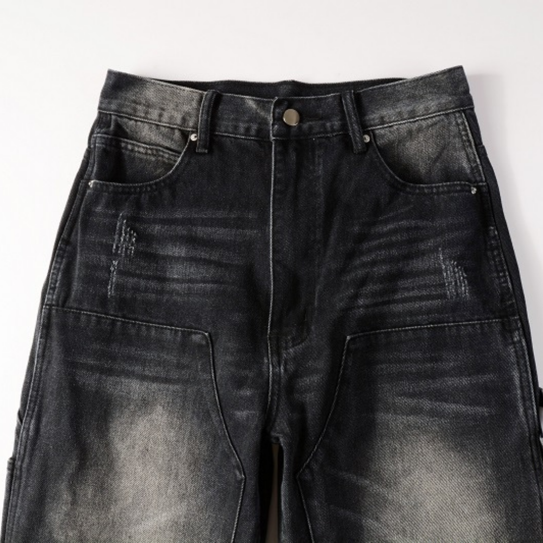 Black Distressed Jeans