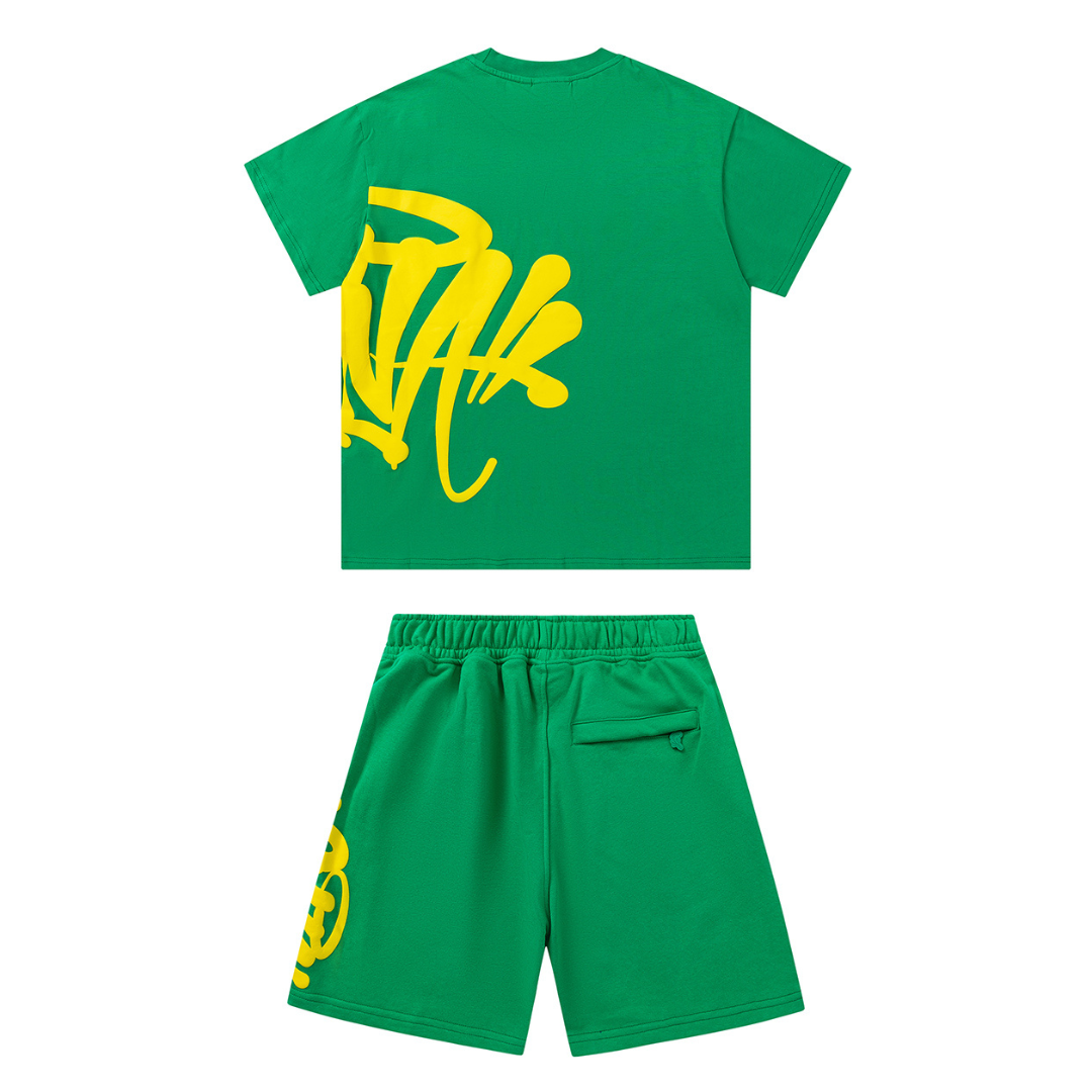 Syna Green Yellow Short set