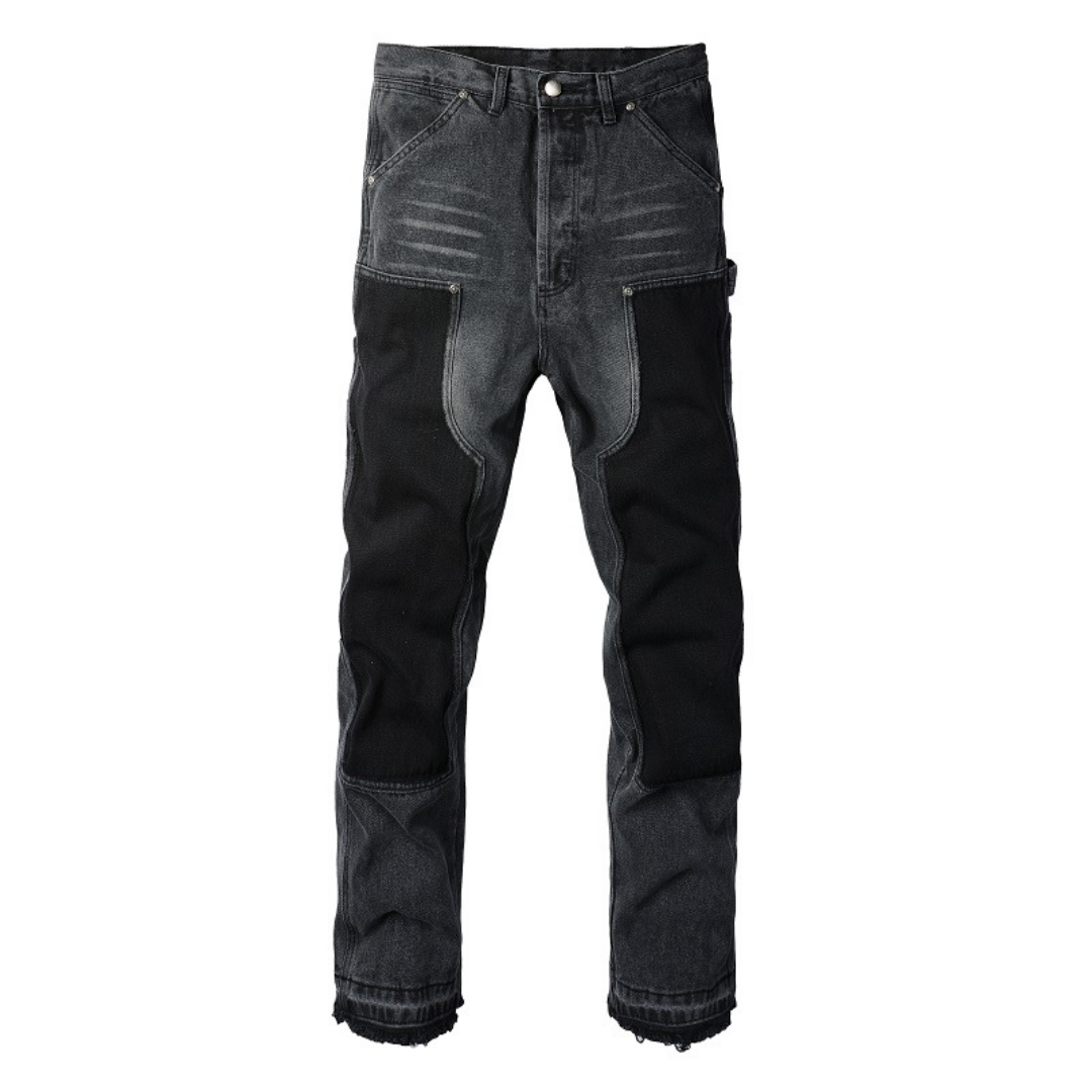 Black Gradient Flared Jeans