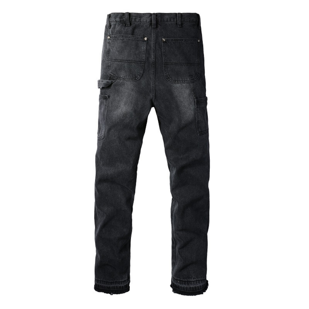 Black Gradient Flared Jeans