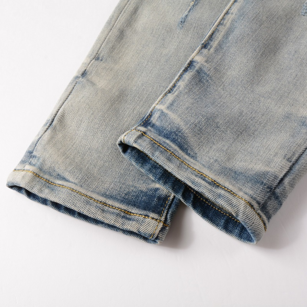 Blue Patch Gradient Jeans