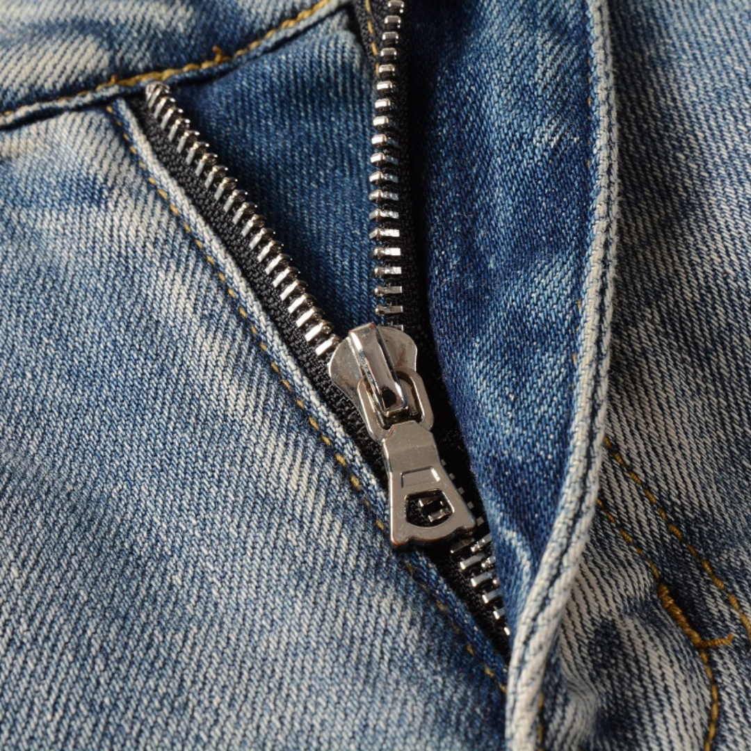 Blue Patch Gradient Jeans