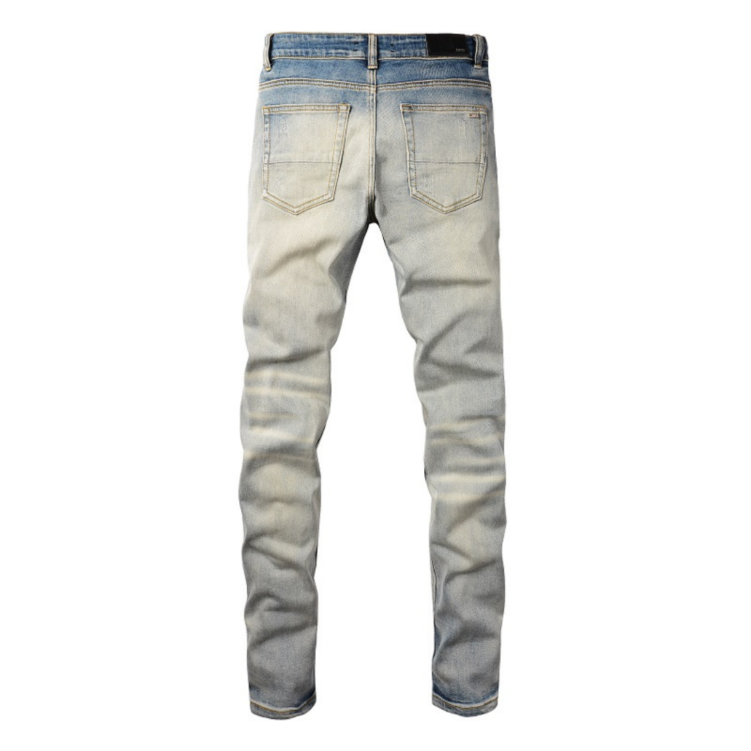 Blue Patch Gradient Jeans