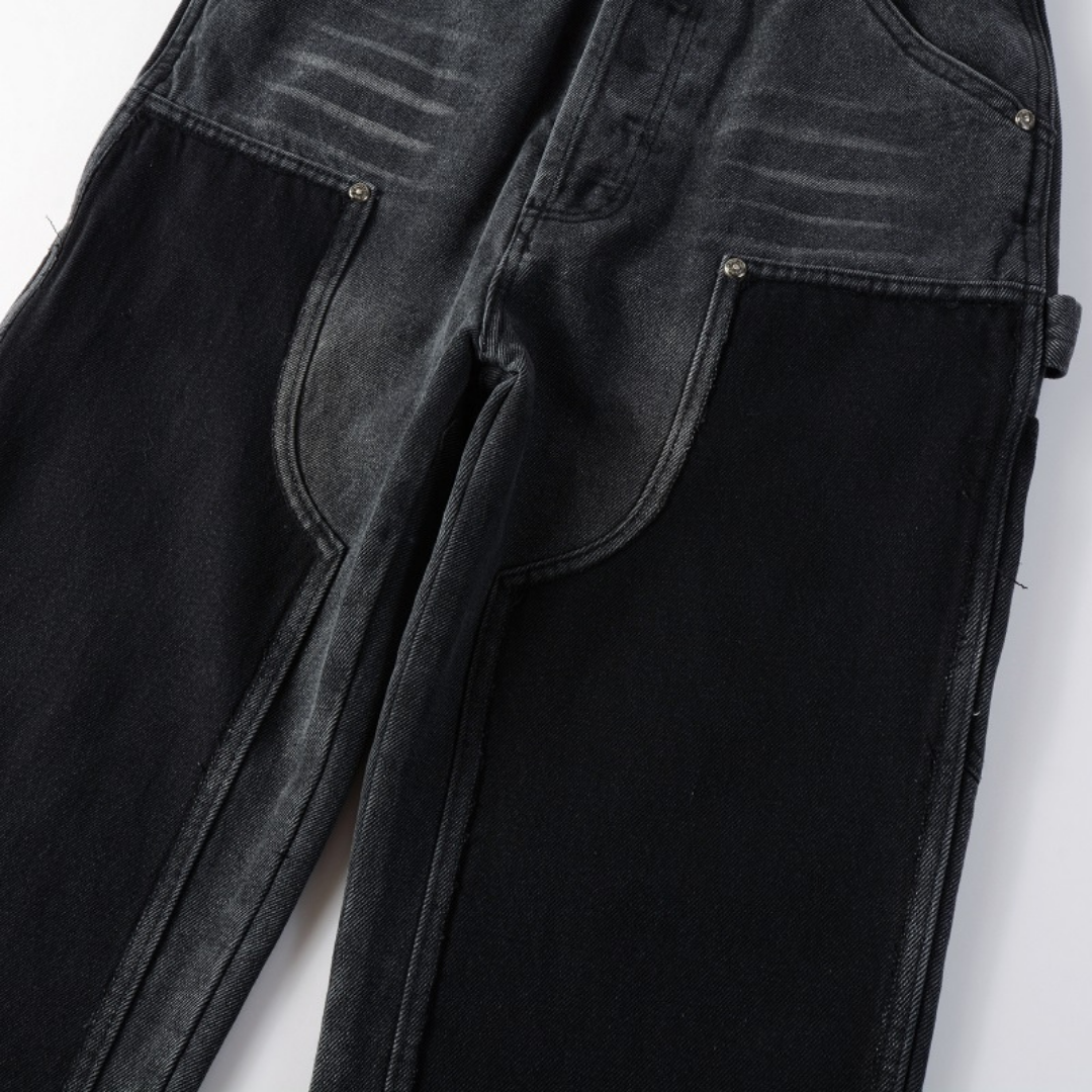Black Gradient Flared Jeans