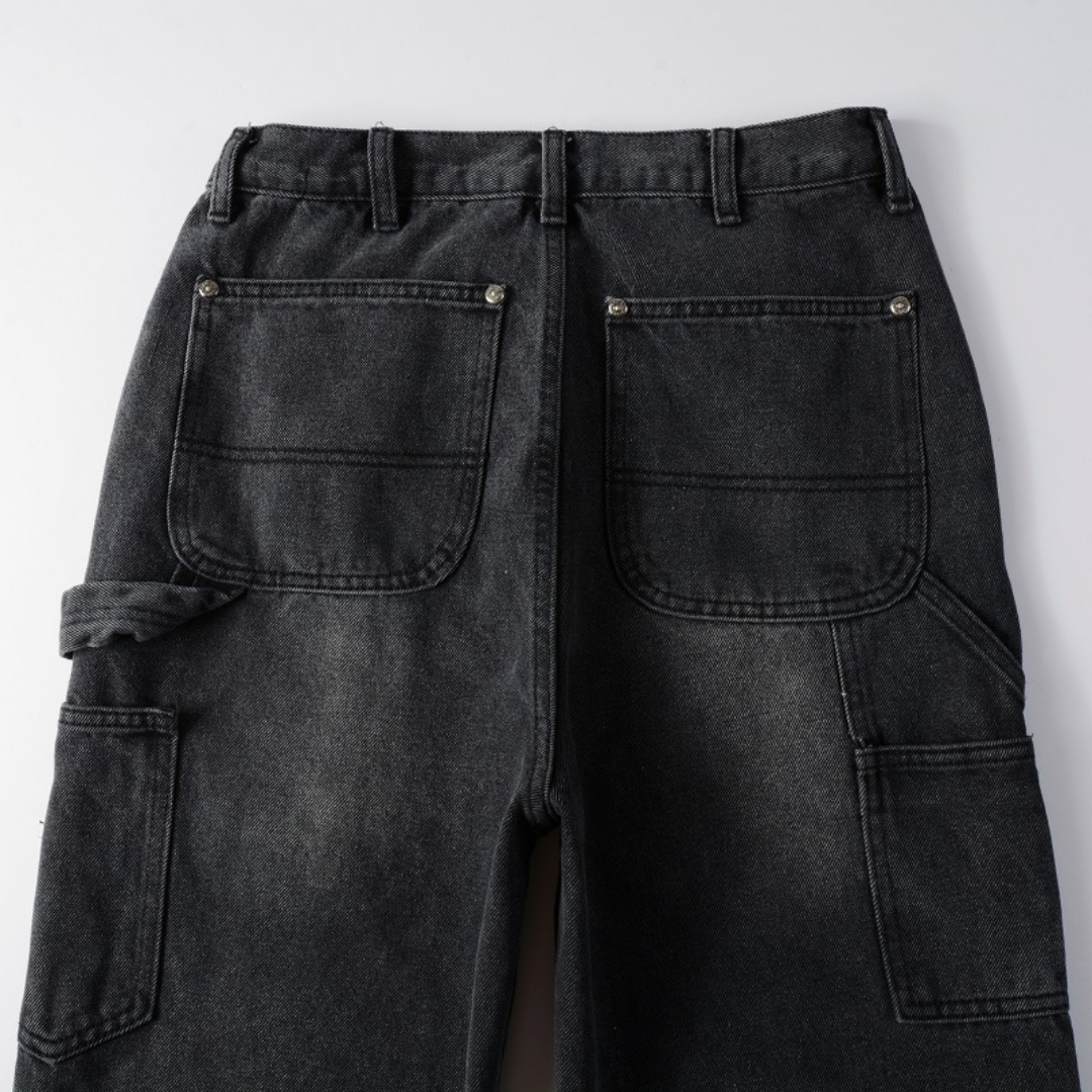 Black Gradient Flared Jeans