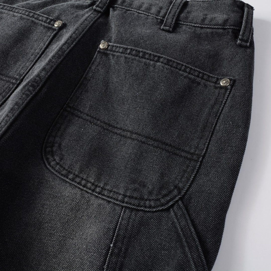 Black Gradient Flared Jeans