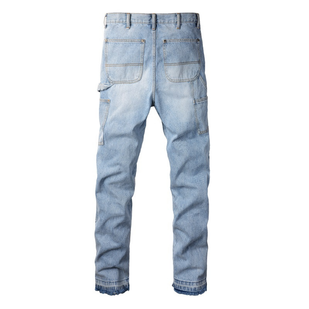 Light Blue Gradient Flared Jeans