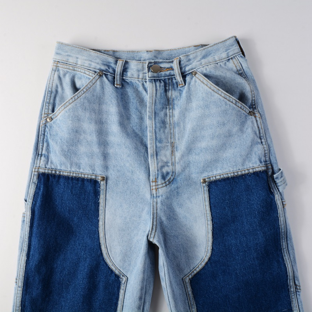 Light Blue Gradient Flared Jeans