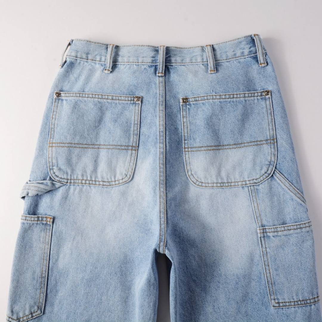 Light Blue Gradient Flared Jeans