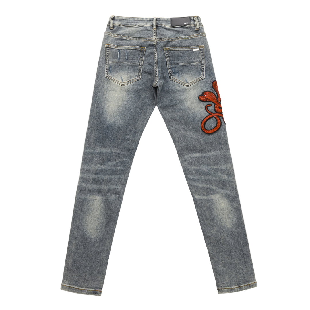 Red Cobra Grey Jeans