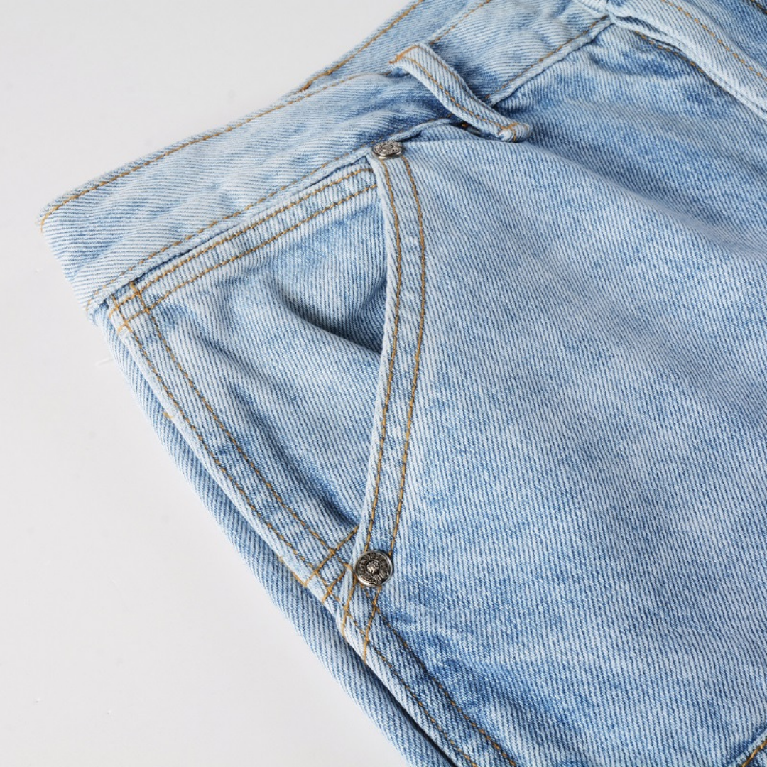 Light Blue Gradient Flared Jeans