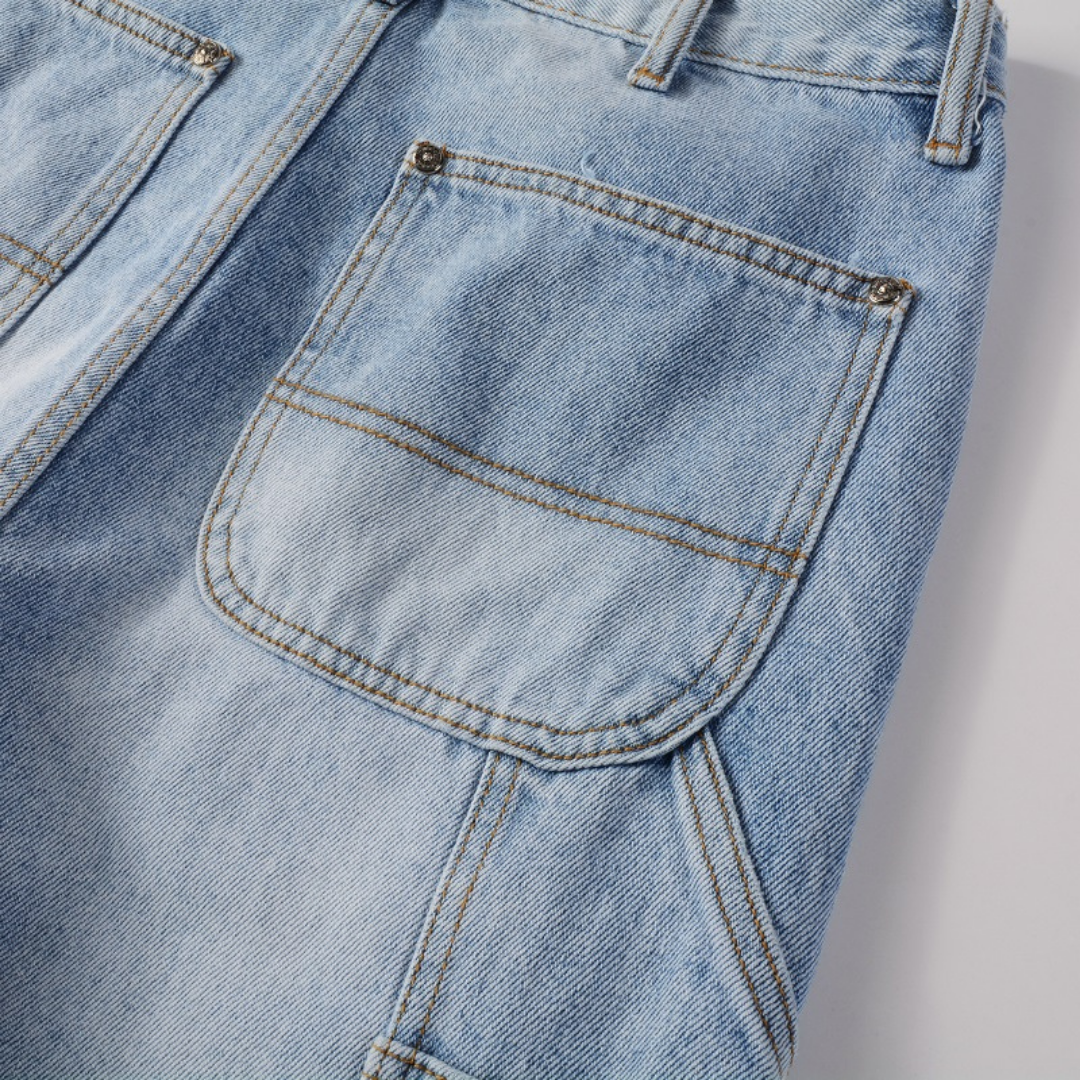Light Blue Gradient Flared Jeans