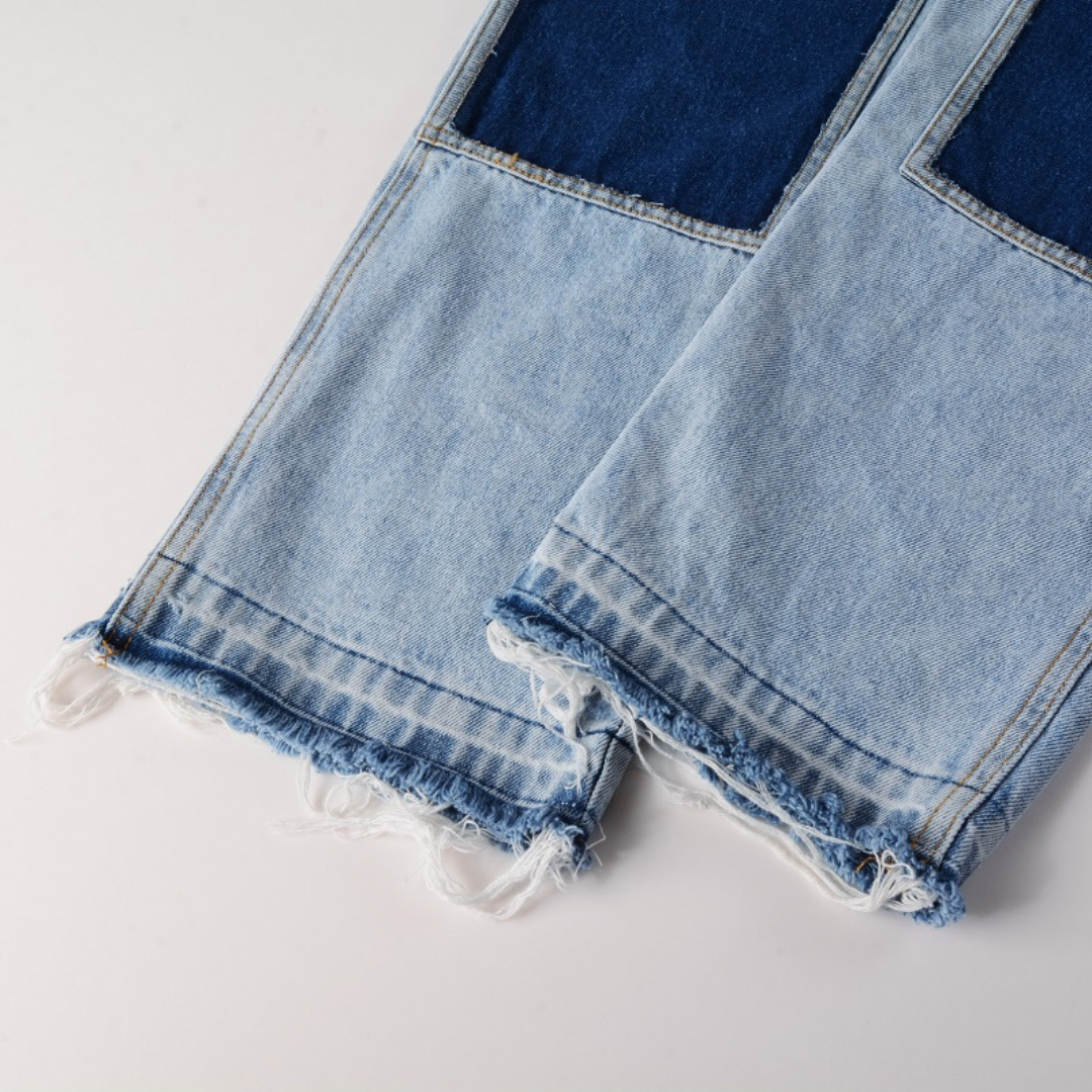 Light Blue Gradient Flared Jeans