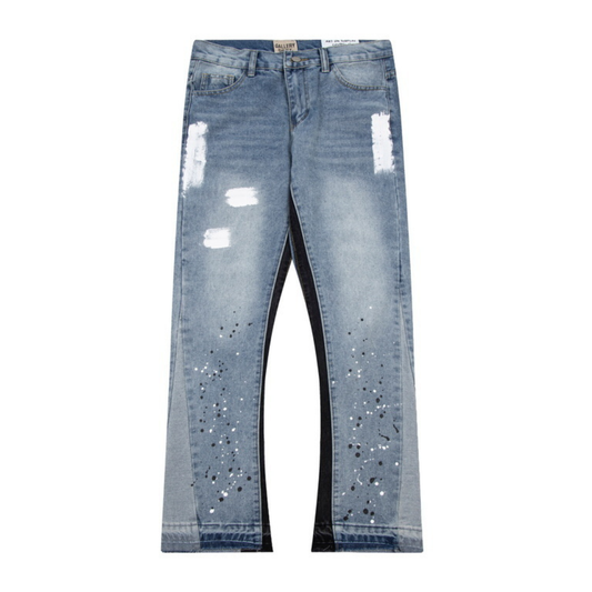 Flared Ripped Jeans