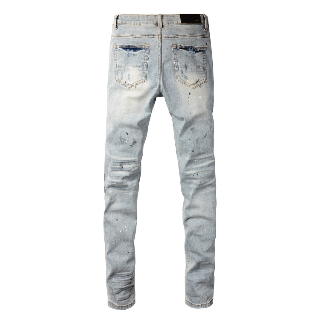 Paint Ripped Jeans