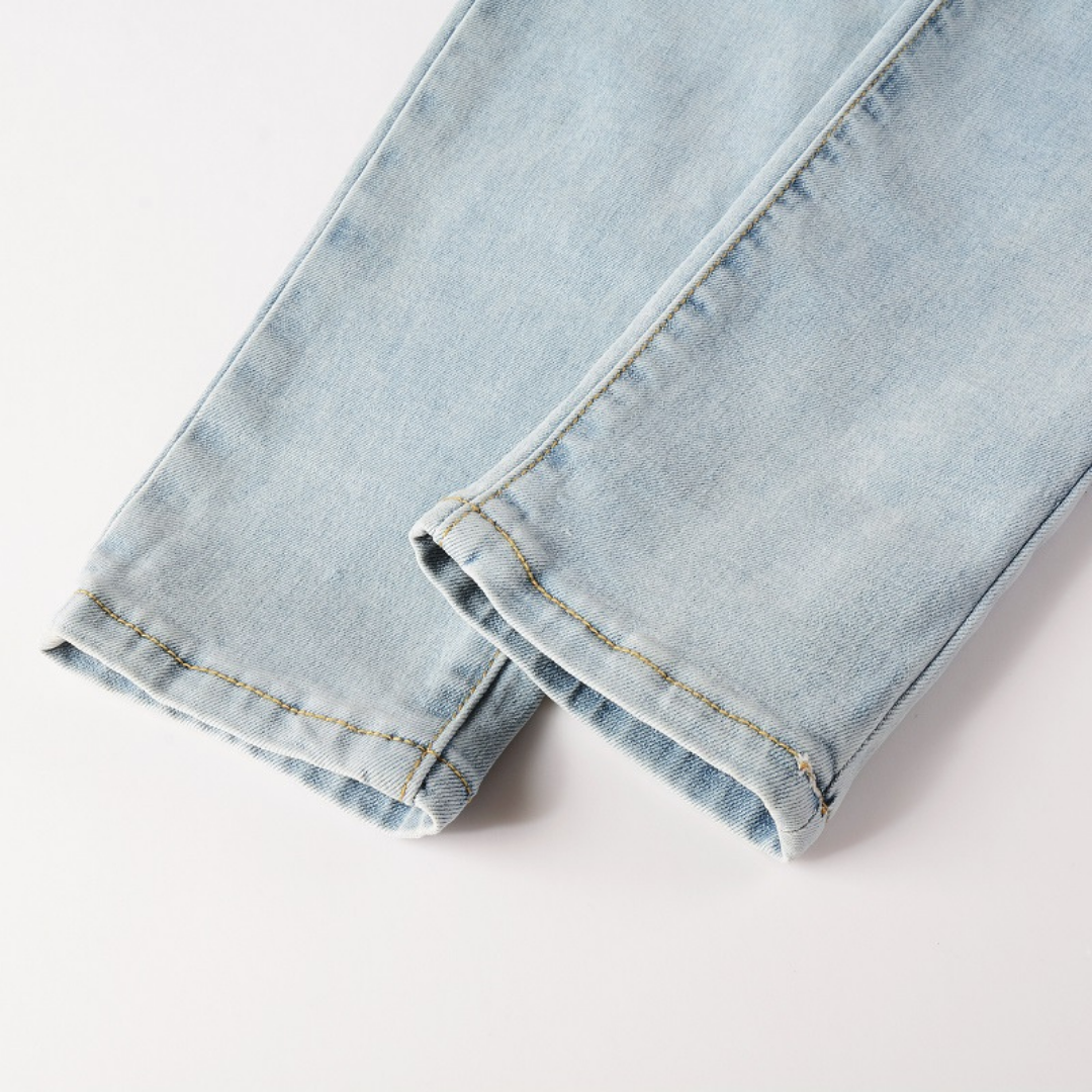 Black Patch Blue Jeans