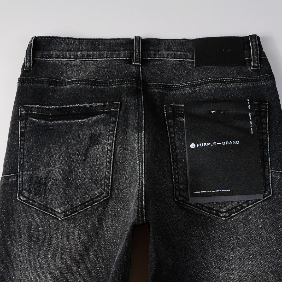 Ripped Grey Black Jeans