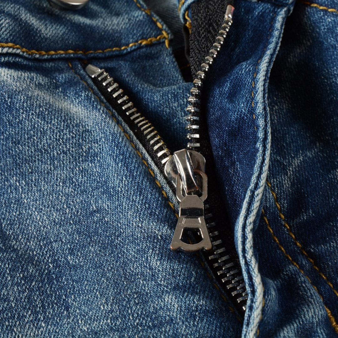 White Logo Jeans